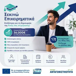 ΕΣΠΑ 2021-2027 – «Ξεκινώ Επιχειρηματικά»