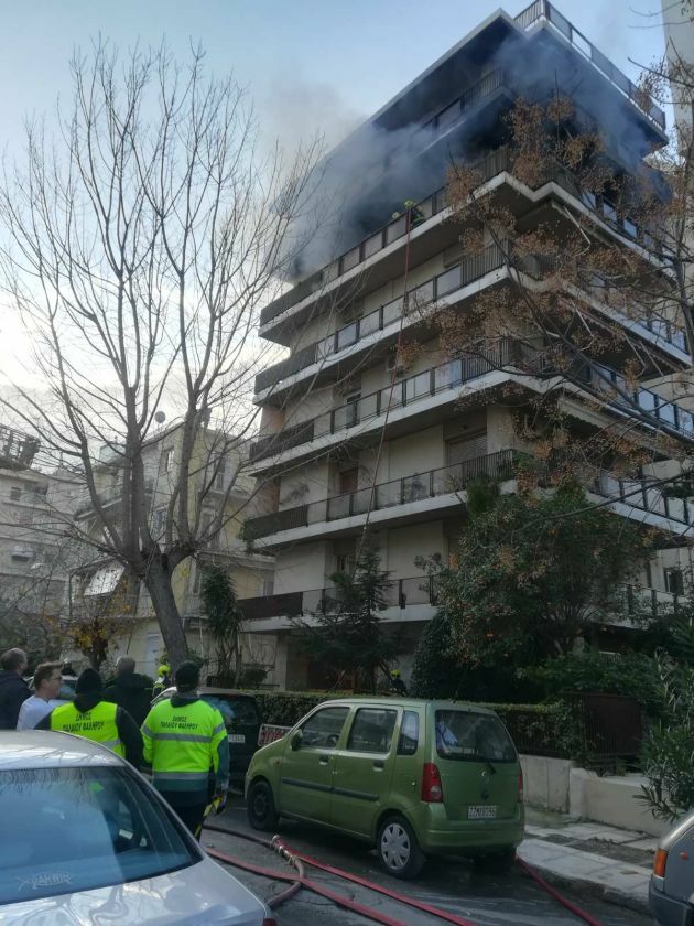 φωτια παλαιο φαληρο ενοικος