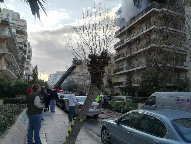 φωτια παλαιο φαληρο