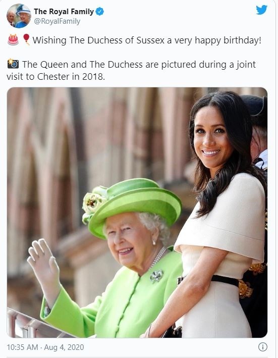 Οι ευχές της βασίλισσας Ελισάβετ στη Μέγκαν Μαρκλ