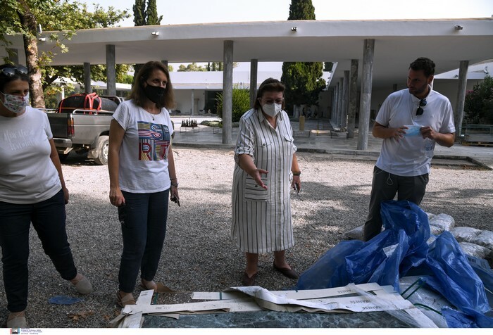 fwtia pirkagia arxaia olympia stadio mendoni intime