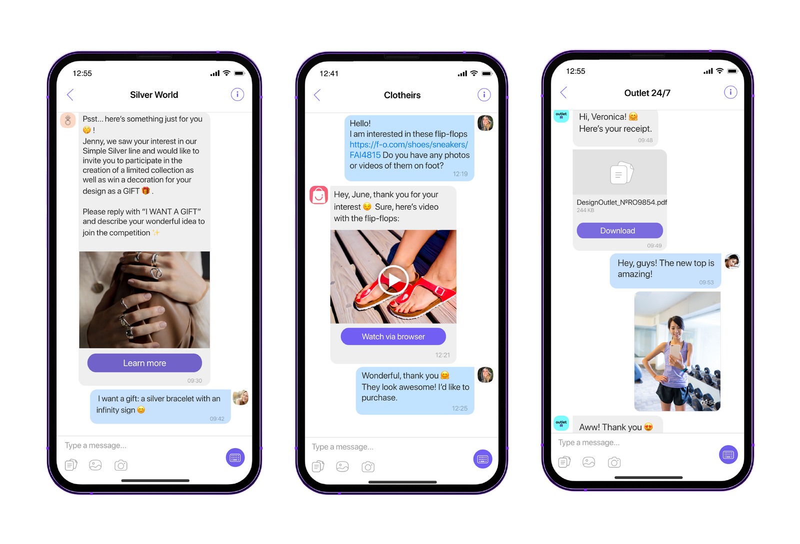 Increasing customer satisfaction with business messages courtesy of Viber