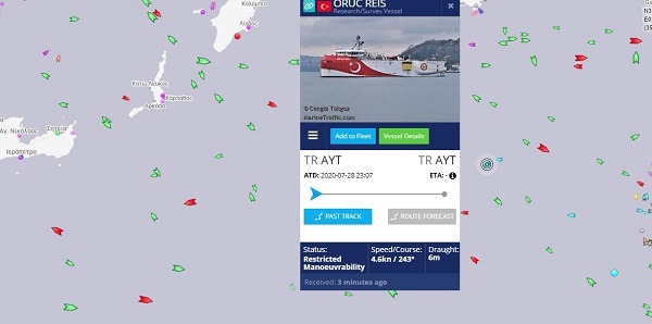 oruc reis radar 13 8