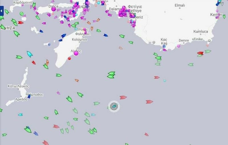 oruc reis στίγμα χαρτης