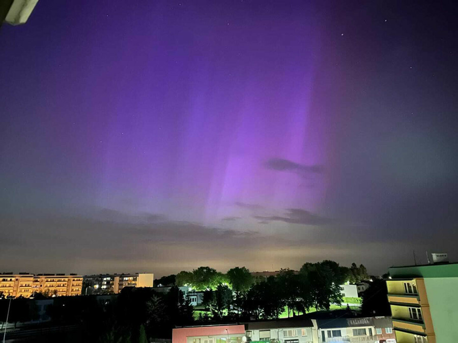γεωμαγνητικη καταιγίδα βορειο σελας πολωνια