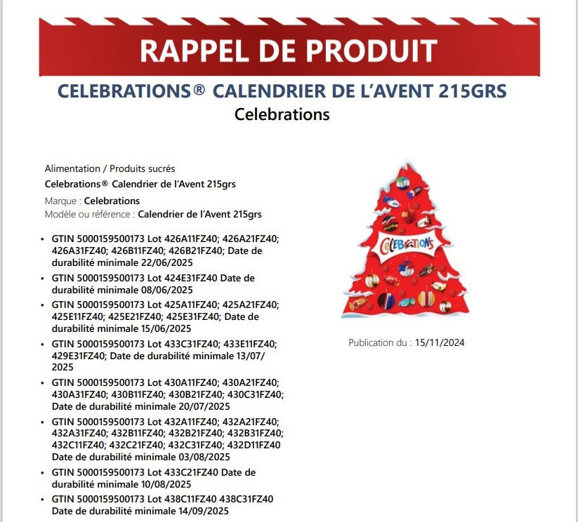 ανακληση σοκολατακια