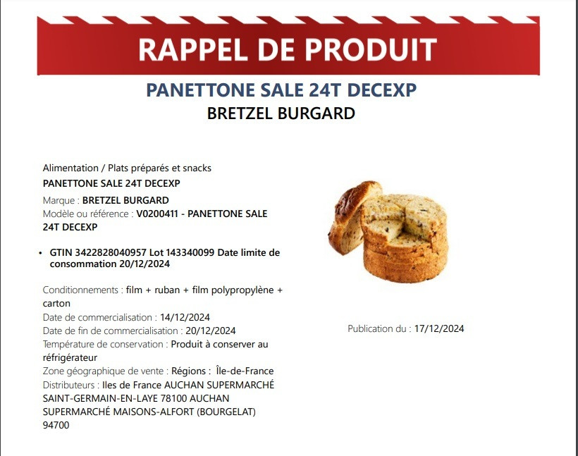 ανακληση πανεττονε