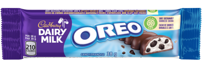 cadbury dairy milk oreo candy bar 38 g front 0 ec7fa