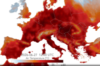 NASA: Timelapse βίντεο απεικονίζει το σαρωτικό πέρασμα του καύσωνα στην Ευρώπη