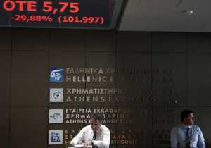 Η αγωνία για την αξιολόγηση «έριξε» το Χρηματιστήριο Αθηνών
