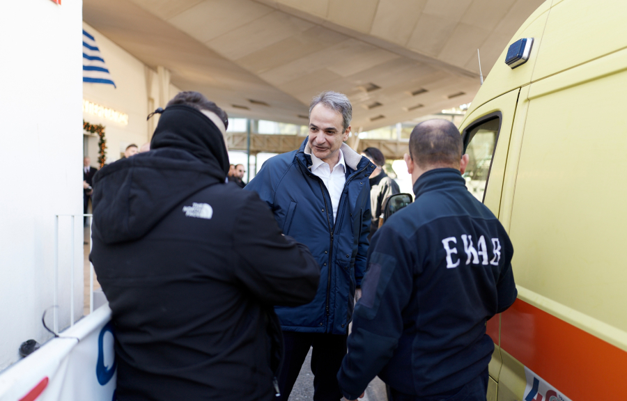 Επίσκεψη Μητσοτάκη στο ΓΝΑ «Γεώργιος Γεννηματάς»