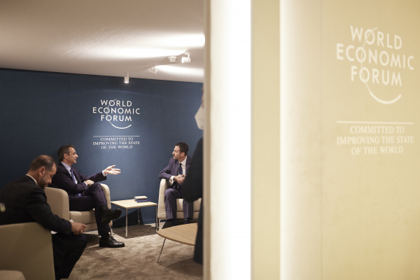 Οι συναντήσεις του Κυριάκου Μητσοτάκη με επιχειρηματικούς παράγοντες στο Νταβός