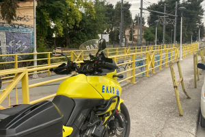 Λάρισα: Πτώση άνδρα από πεζογέφυρα