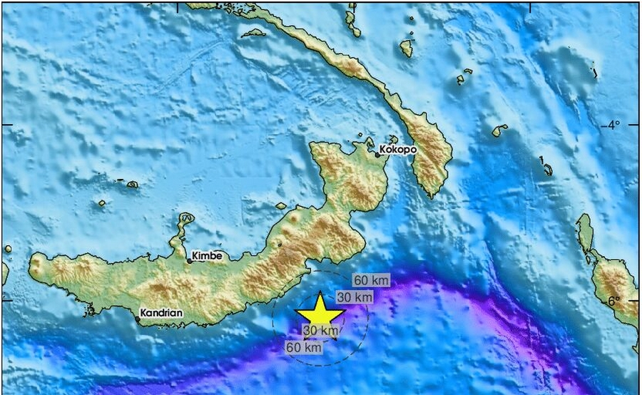 Ισχυρός σεισμός 7 ρίχτερ στην Παπούα Νέα Γουινέα