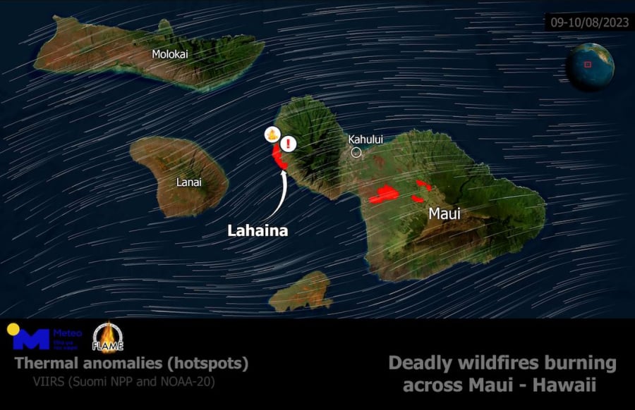 Meteo: Οι ομοιότητες της πολύνεκρης φωτιάς στη Χαβάη με την πυρκαγιά στο Μάτι