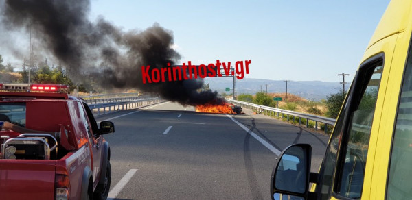 Σφοδρό τροχαίο με έναν νεκρό στην Κορίνθου - Πατρών - Μεγάλο μποτιλιάρισμα στο σημείο (pics)