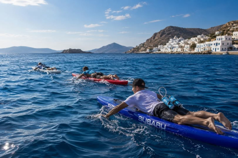 22 άνθρωποι, 2 χώρες και ένα paddleboard. Μια διαφορετική αποστολή για την ALS στα ελληνικά νησιά