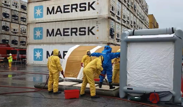 Πυροσβεστική: Άσκηση ετοιμότητας ραδιοχημικής απειλής στο λιμάνι Θεσσαλονίκης