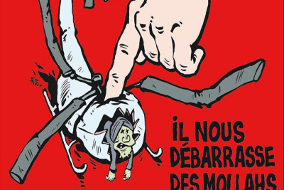 Το εξώφυλλο του Charlie Hebdo για τον θάνατο του Ραΐσι - Το «χέρι» του Θεού
