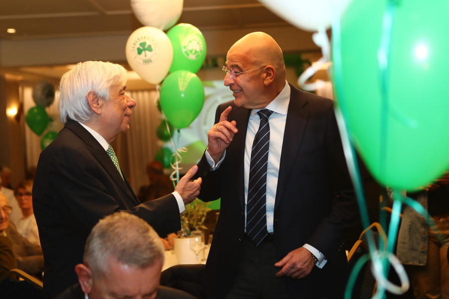 Παναθηναϊκός: Παυλόπουλος, Καραμανλής και Δένδιας στην εκδήλωση των παλαιμάχων (Εικόνες)