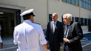 Στα εγκαίνια της ανακατασκευασμένης πτέρυγας Βραχείας Νοσηλείας του Ναυτικού Νοσοκομείου Αθηνών ο Δένδιας