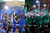 Δημοσκόπηση Interview: Πού «κοιτάζουν» οι ψηφοφόροι ΝΔ και ΠΑΣΟΚ – Τι δείχνει ο πολιτικός αυτοπροσδιορισμός τους