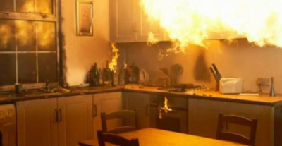 Προσπάθησε να σβήσει τη φωτιά στην κουζίνα και κάηκε ο ίδιος