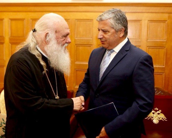 Συνάντηση Γ. Πατούλη με τον Αρχιεπίσκοπο Αθηνών και Πάσης Ελλάδος κ. κ. Ιερώνυμο