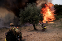 Φωτιά στη Ρόδο: Αναζωπύρωση στο «Μπεβεράνο» στον Καλαμώνα