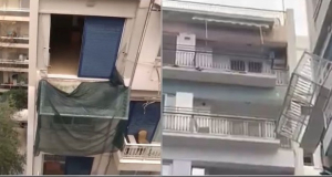 Συγγρού: Ατραξιόν το αιωρούμενο μπαλκόνι ξενοδοχείου, παραμένει στη.. θέση του για 3η ημέρα