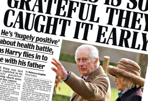 Στα πρωτοσέλιδα του βρετανικού Τύπου η διάγνωση του βασιλιά Καρόλου