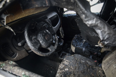 Κατερίνη: Ένα άτομο κάηκε ζωντανό μέσα στο αυτοκίνητό του