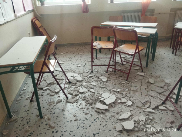 Πτώση σοβάδων στο 1ο Δημοτικό Πόρτο Ράφτη: ΕΔΕ για εκπαιδευτικούς – Αντιδράσεις για μετατόπιση ευθυνών