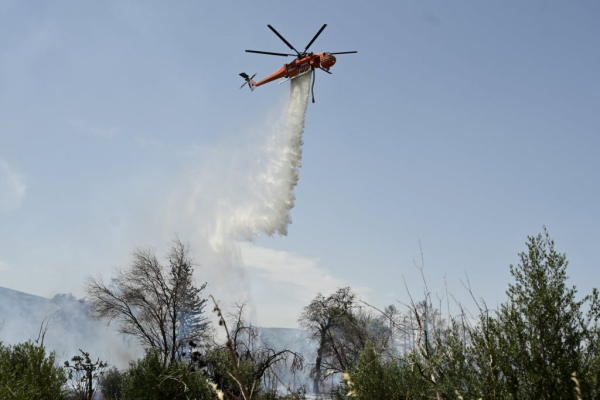 Φωτιά τώρα στις Σάπες Ροδόπης - Επιχειρούν 5 αεροσκάφη