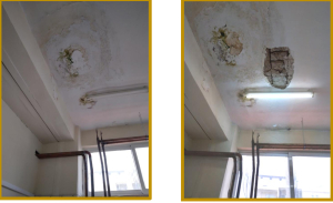 ΕΠΑΛ Καλαμάτας: Ετοιμόρροπη οροφή λόγω υγρασίας (εικόνα) - «Εγκληματική αδιαφορία» καταγγέλλουν οι γονείς