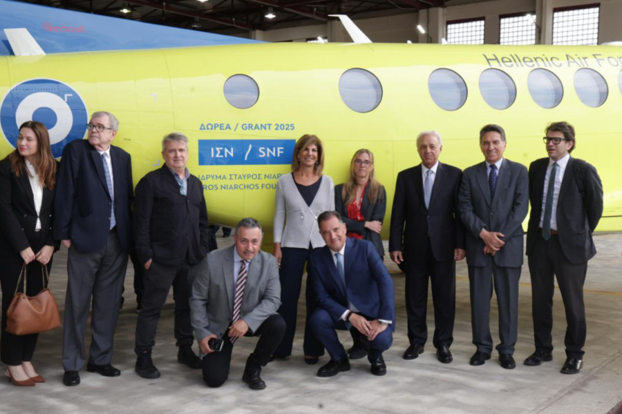 ΙΣΝ: Δωρέα αεροσκάφους για αεροδιακομιδές στο υπουργείο Υγείας