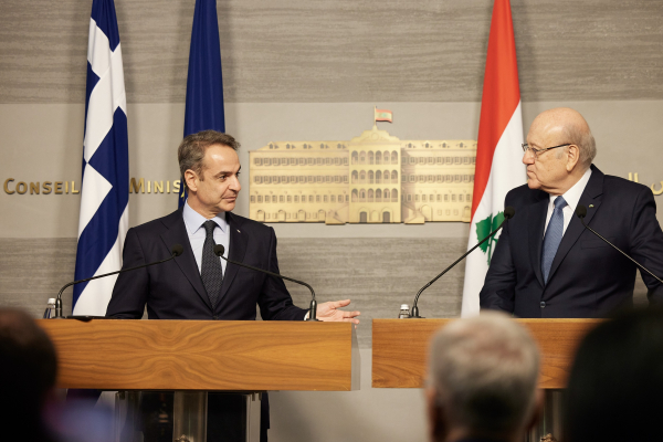 Μητσοτάκης από Λίβανο: Ζωτικής σημασία η εφαρμογή της εκεχειρίας για την ευρύτερη περιοχή