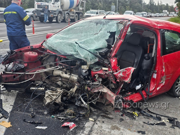 Τραγικό τροχαίο στον ΒΟΑΚ με μία νεκρή και 3 τραυματίες