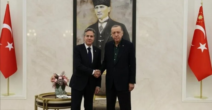 Ο Μπλίνκεν έφτασε Τουρκία - Τον υποδέχτηκε ο Ερντογάν στο αεροδρόμιο