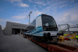 Θεσσαλονίκη: Έφτασε στο αμαξοστάσιο της Πυλαίας ο δεύτερος συρμός του Μετρό