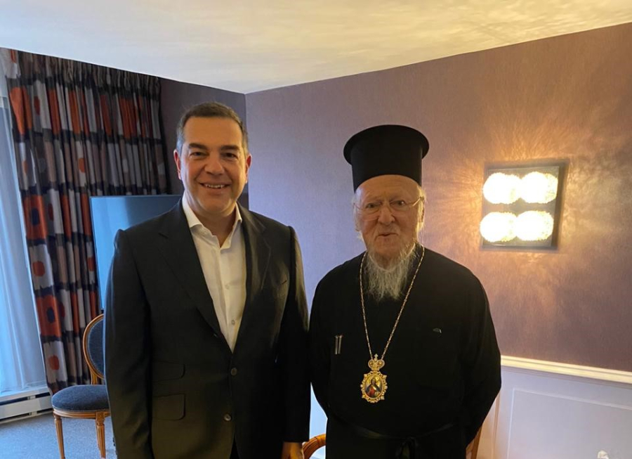 Συνάντηση του Αλέξη Τσίπρα, με τον Οικουμενικό Πατριάρχη Βαρθολομαίο στο Στρασβούργο