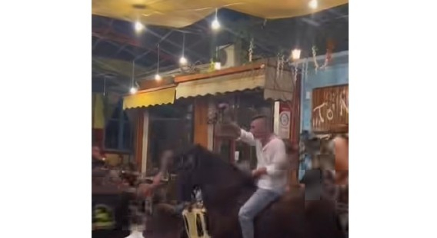 Εξοργιστικές εικόνες στη Λέσβο: Χτυπούσαν άλογο για να «χορέψει» σε γλέντι (βίντεο)