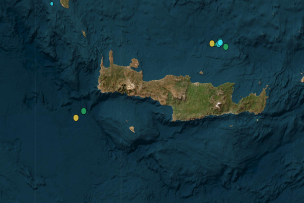 Διπλός σεισμός νότια των Χανίων