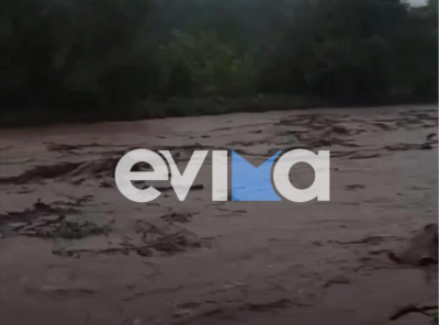 Κακοκαιρία «Elias»: Συναγερμός για υπερχείλιση ποταμού στην Εύβοια