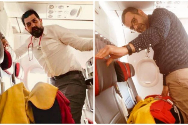 'Ηρωες Έλληνες γιατροί έσωσαν γυναίκα που έπαθε έμφραγμα εν ώρα της πτήσης