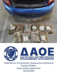 Θεσσαλονίκη: Έκρυβε πέντε κιλά κάνναβης στον προφυλακτήρα του αυτοκινήτου