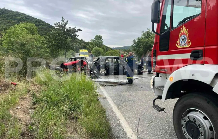 Τραγωδία στην Καβάλα: Ένας απανθρακωμένος μετά από τροχαίο