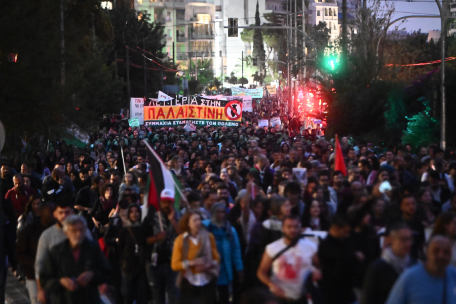 Νέα συγκέντρωση διαμαρτυρίας για το «μπλόκο» του Ισραήλ στον στολίσκο για τη Γάζα (Εικόνες)