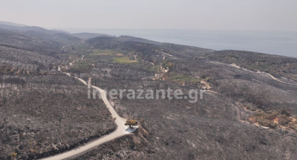 Θλίψη από την καταστροφή στην Ζάκυνθο: Ούτε ίχνος πράσινου (εικόνες)