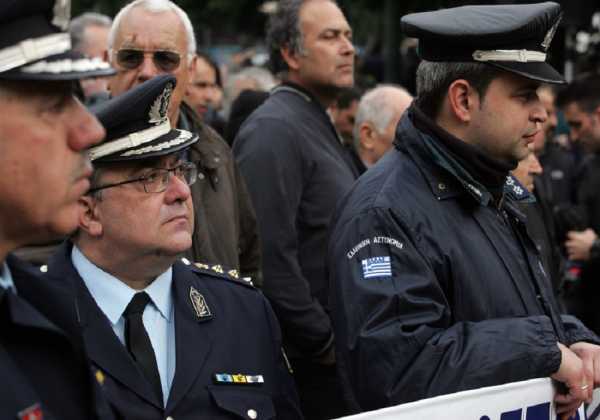 Συγκέντρωση διαμαρτυρίας εκπροσώπων Σωμάτων Ασφαλείας στο ΓΛΚ